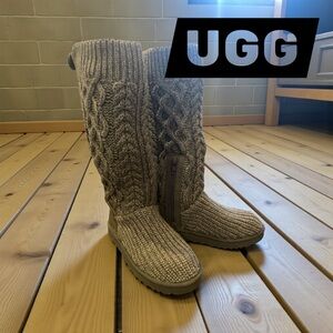 UGG Gray Knit Ankle Boots - NWOB